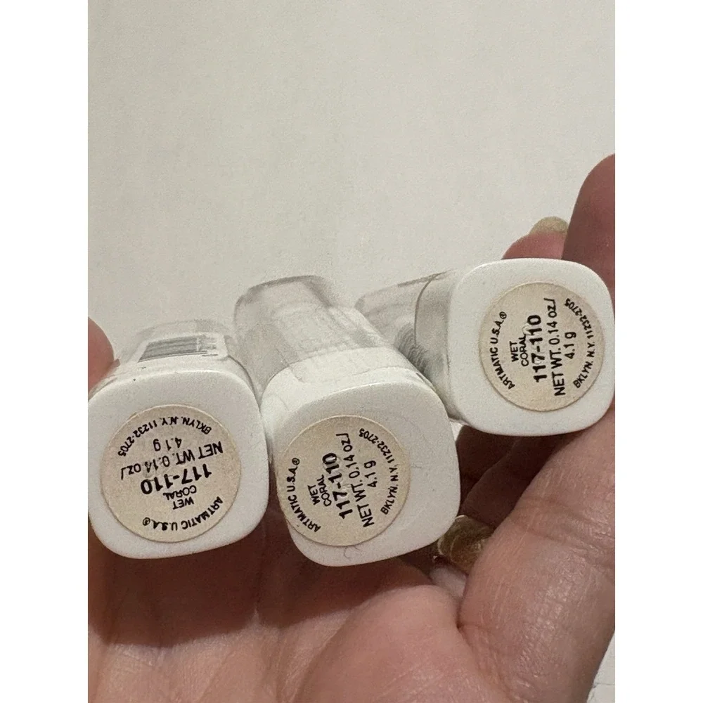 Artmatic USA Lipstick Lot Of 3 WET CORAL‎ 117 110 Super Rare Sealed discontinued